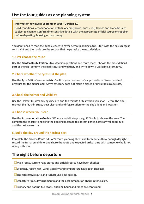 Page 2 of 49 from the bundle. Start Here: the four guides as one system.